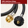 CALPOSE 6 Feet Propane Adapter Hose, 1lb to 20lb Adapter