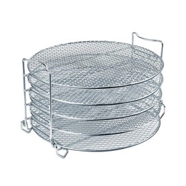 Dehydrator Rack For Ninja Foodi Accesories, Pressure Cooker and Air Fryer 6.5 Quart & 8 Quart - Stainless Steel Cooker Rack With Five Stackable Layers