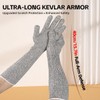 Ultra-Flexible Pet Handling Sleeves: 15.7” Kevlar Scratch-Resistant Gloves for Cat