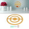 Aluminum Alloy Round Coffee Pod Holder Storage Space Saving Wall