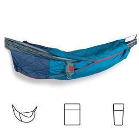 Grand Trunk 360 ThermaQuilt 3-in-1 Hammock Underquilt, Blanket and Sleeping Bag (Blue/Navy Blue)