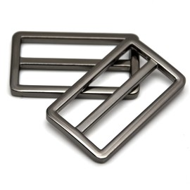 MELORDY - 10 correas de metal con hebilla Tri-Glide y hebilla ajustable, cierres de hebilla para correa de piel; bolsas de cinturón, accesorios de bricolaje (plomizo, 1 pulgada)