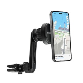 CHARGEWORX Magnetic Car Vent Phone Mount: Secure Grip for Smartphone, GPS | Built-in Vent Clip, Quick-Release Mechanism