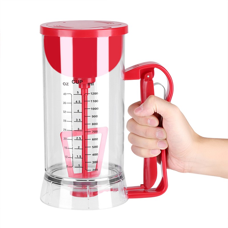 Cordless Electric Battery Powered Mixer Dispenser Pancake Cupcake Waffle Batter