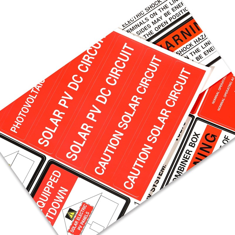 Photovoltaic Solar System Installer Label Kit | 2020 | 2017