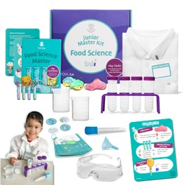 Tovla Jr. Kids Food Science Kit – Real Cooking Tools + Edible Experiments – Montessori-Inspired STEM Activity Set for Ages 4-12