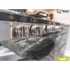 Stahlwolle Reinigungspads für Grill und Backofen, 2 Stück mit Schutzhandschuhen,