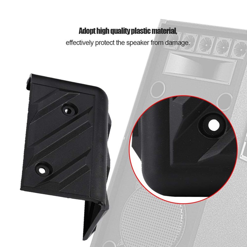 8PCS Thickening Speaker Corner with Screw Kits, Protector Plastic Right-Angle