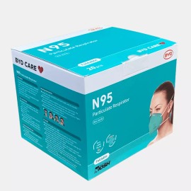 BYD 1 Sealed  Box Of 20 BYD  N95 Foldable Particulate Respirator Face Masks