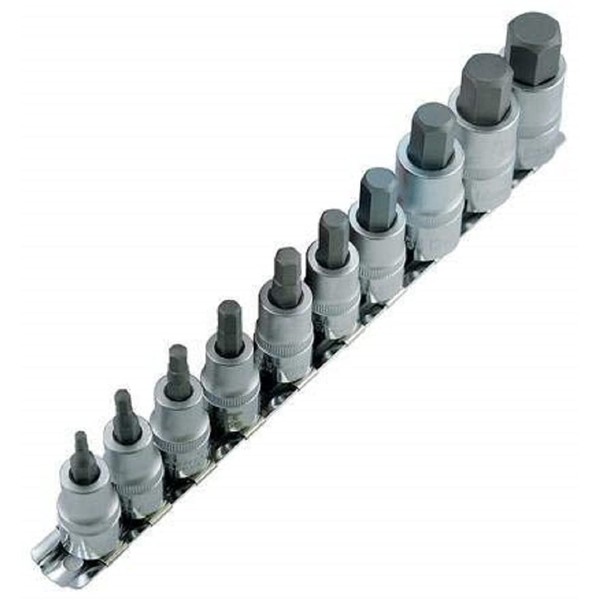 JET 601803-10-Piece 3/8-inch Drive Metric Hex Bit Socket Sets