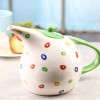 Unbranded 6" Tall Modern Look Polka Dot Ceramic Teapot