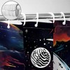 Sanzugh Funny Trippy Space Shower Curtain Astronaut Alien Curtains for