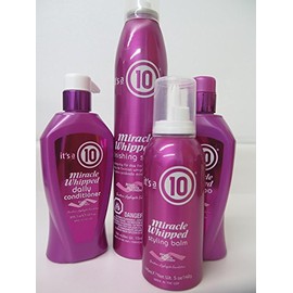 Its A 10 Miracle Whipped Styling Balm, 5 Ounce + Finishing Spray, 10 Ounce + Potion 10 Repair Daily Conditioner, 10 Ounce+ Shampoo, 10 Ounce