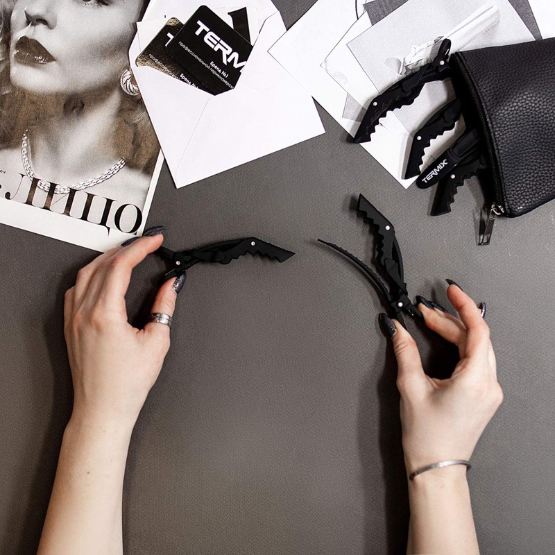 Termix Fermagli per Capelli, Pinze Professionali 6 Unità con Impugnatura