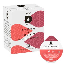 UCC Drip Pods Dedicated Capsules, Guatemala & Colombia 12 Cups, 3.2 oz (90 g), Pod Capsules