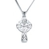 MiChic Silver Large Celtic Cross Pendant with 46 cm Chain