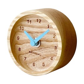KATOMOKU mini clock km-125LB light blue Φ85mm