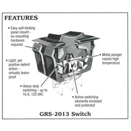 Pool Pump 2 Speed Rocker Switch Replacement for Hayward, Carvin (10)