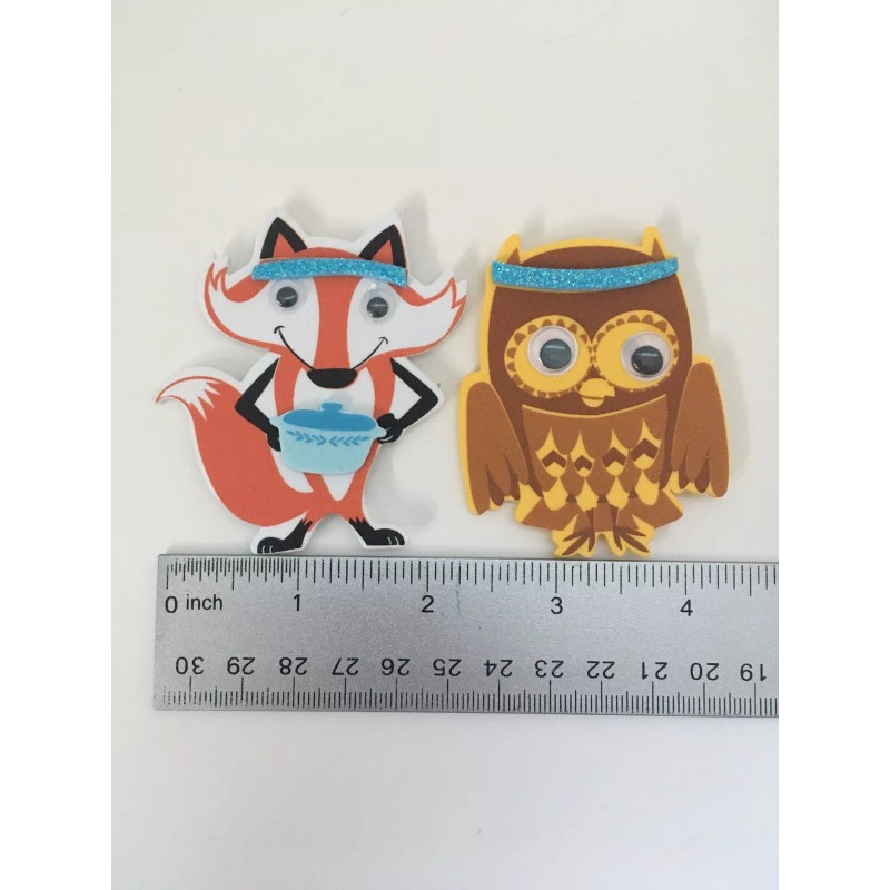 Creatology Foam Stickers Give Thanks Owl Fox (8 pc) Happy