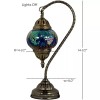 Coool Turkish Moroccan Mosaic Colorful Table Bedside Desk Lamp Light