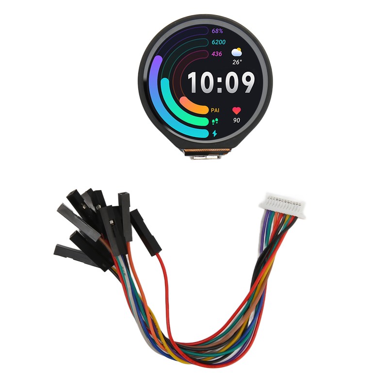 RP2040 Microcontroller Development Board with 1.28inch Round Touch LCD Screen