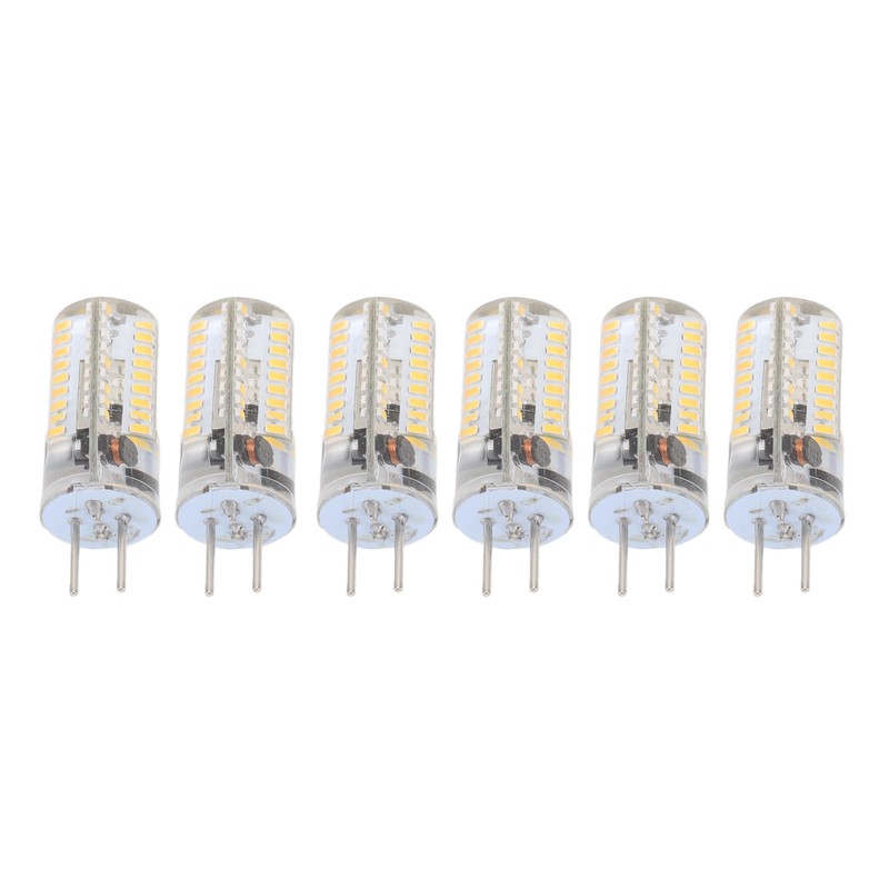 6Pcs GY6.35 LED Bulbs 5W AC 12V Warm White 2700