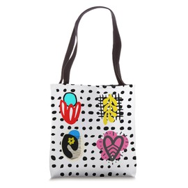 COOL HEART Aesthetic Colorful DESIGN Bold Multicolor & Black Tote Bag