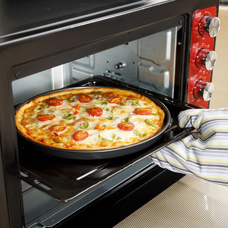 Kslong iolmz 2 Kitchen Metal Pizza Plates Round Baking Model