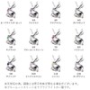 Mirai-Tenshi Women's Brand Necklace, Rabbit, Silver Pendant, Birthstone