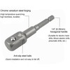 LEPEVNEY 1/2" Drive Socket Accessory Set 15mm Deep 6-Point Impact