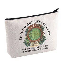 KUIYAI Movie Merchandise Cosmetic Bag Hobbit Toiletry Bag Second Breakfast Club Gift Hobbiton Gift Book Literature For Fandom (SecondBreakfastClub Mup)