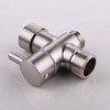 3-Way Solid Brass Brushed Nickel Shower Arm Diverter Valve G1/2
