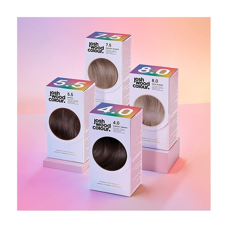 Josh Wood Permanent Colour 7.0 (Lightest Brown) Celebrity-approved ammonia-free -
