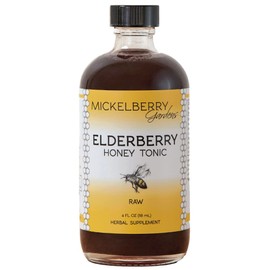 Elderberry Honey Tonic, Sambucus Syrup, Black Elderberry - Immune Support for Adults and Kids (4 ounces)