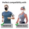 Rsenr （4-Pack） Original H13 HEPA Filter Compatible R18 Wearable Air