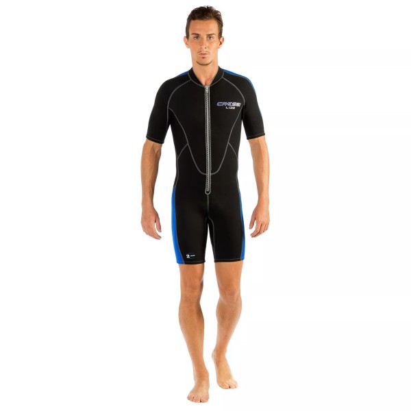 Cressi 2mm Mens Lido Short Front Zip Wetsuit - SM