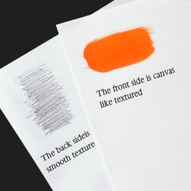 5.9x5.9 Inch Oil and Acrylic Paper Pad,30 Sheets 180GSM(110lb) Tearable Bleed Proof Canvas Like Textured Drawing Papers Perfect for Acrylic,Oil Painting,White