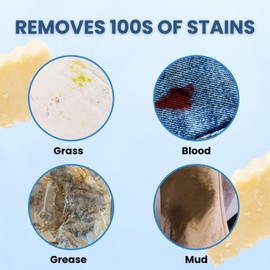 Truly Free Natural Stain Stick - Stain Remover Bar Soap, Gentle on Fabric - Spot Treat Food, Blood, Grass Stains and More - Pet Stain and Odor Remover - Made With Saponified Coconut and Olive Oils