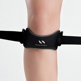 Knee Patella Support Strap for Joint Protection Black 2ea