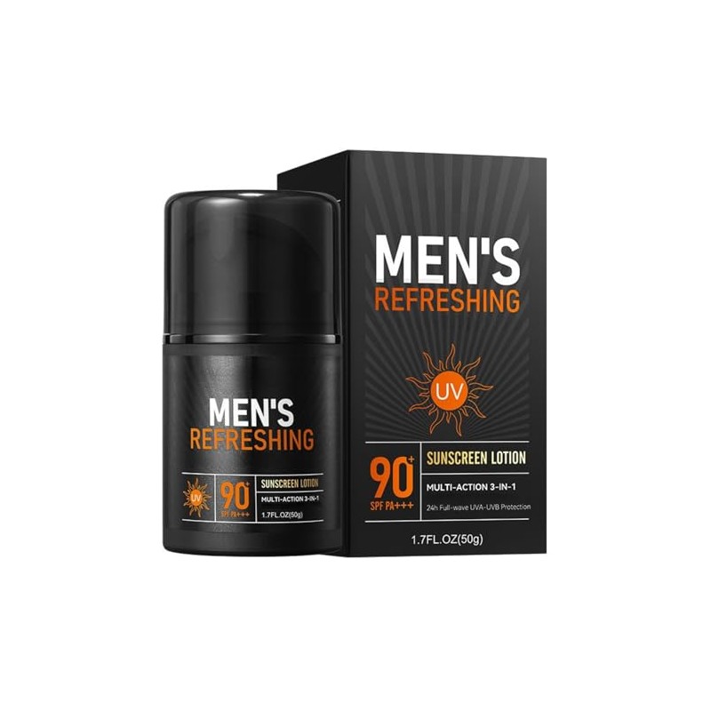 Men's Refreshing Sunscreen, Sunscream for Face & Body