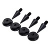 Precisiongeek Speaker Spikes and Pads Set, Aluminium, Black, Spikes M6,