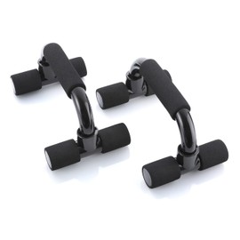 BODYMATE Push-up handles, set of 2, push-up bars, non-slip handles, push-up bars for muscle training and strength training in black