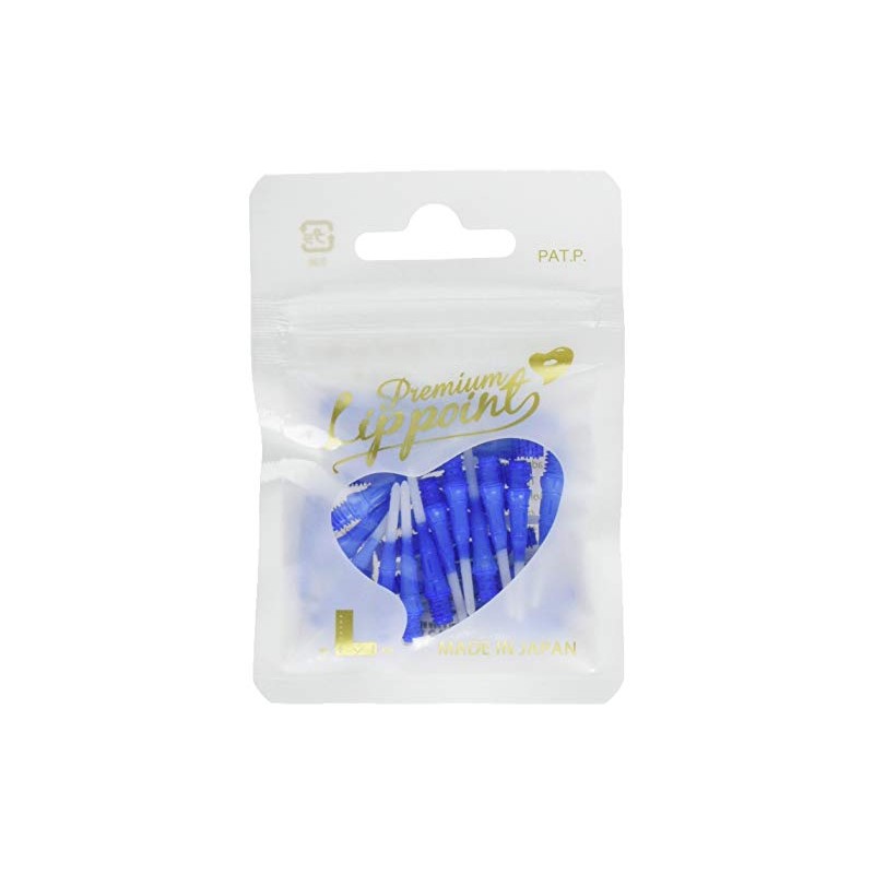 Elstyle Premium Lip Point Tip Dyed Blue 30 pcs