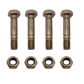 YIAOSUA 4 Pack 52100100 521001 Shear Pin Bolt and Nuts Fits Ariens ST9526DLET ST1027LE Snow Blower