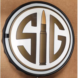 SIG firearm New SIG Firearms 12" Round Led Light Sign Perfect  Gift Idea For Any Man Cave.