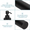 Soap Dispenser, 350ml Matte Black Stainless Steel Soap Dispenser Slim