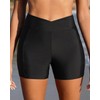 Yonique Womens Swim Shorts High Waisted Swim Bottoms Tummy Control