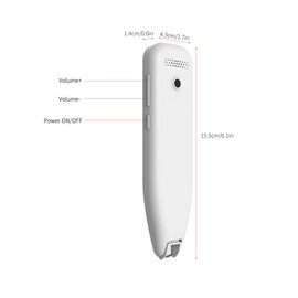 DOSMONO Dictionary Translation Pen Scanner Text Scanning Reading Translator Device Multilingual Scanner WiFi/Hotspot Connection/Offline Recording Pen Support 112 Languages Chinese/English/Japanese/Korean Voice Translation Recorder E-dictionary AI Functio