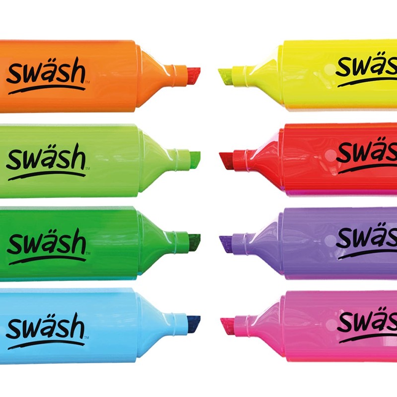 Swash Assorted Premium Highlighters 10-Pieces