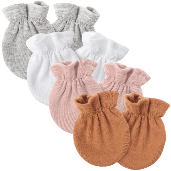DRESHOW Newborn Baby Mittens Toddler Gloves No Scratches Mittens Cotton